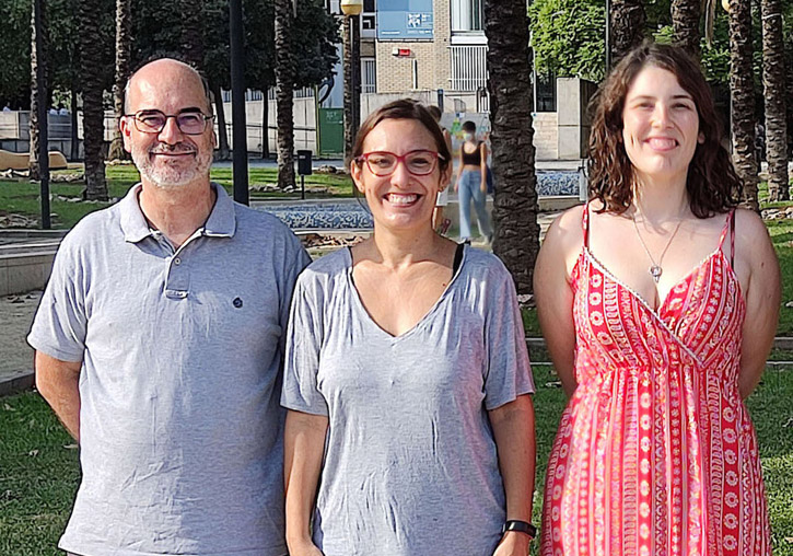 (D’esquerra a dreta) Enrique Lanuza, Carmen Agustin i Maria Abellán.